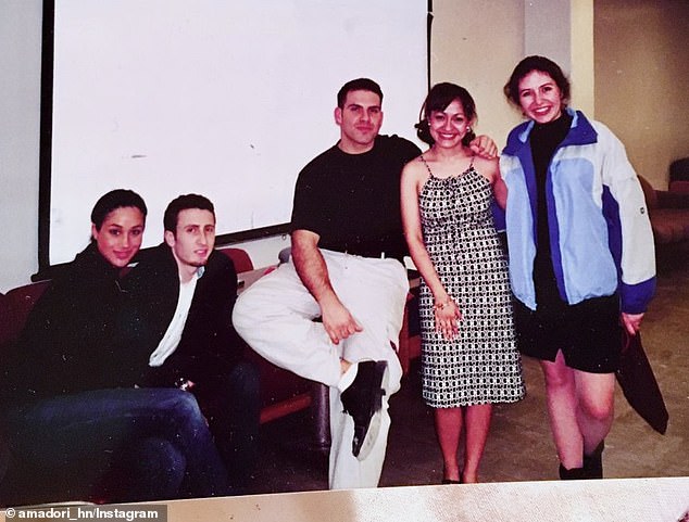 Meghan Markle's former classmate shared a throwback snap on Instagram from her days at Northwestern University during a salsa class