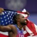 Noah Lyles wins Paris Olympics 100-meter by five-thousandths of a second over Jamaica