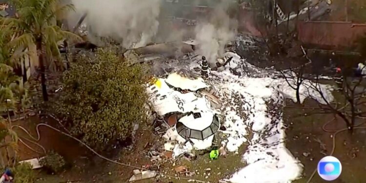 Passenger plane plummets to the ground in Brazil