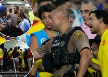 Police search Copa America stands for fans without tickets