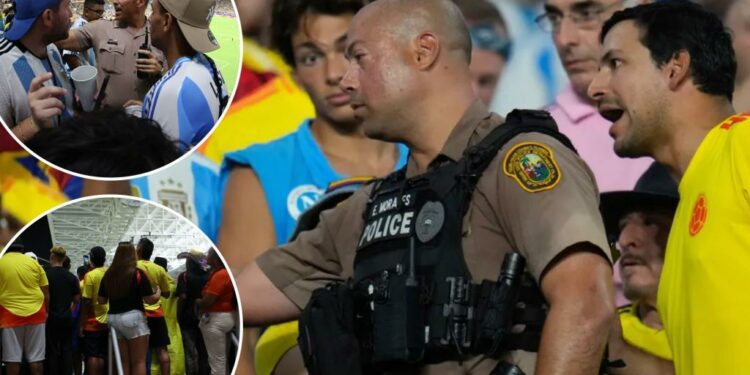 Police search Copa America stands for fans without tickets