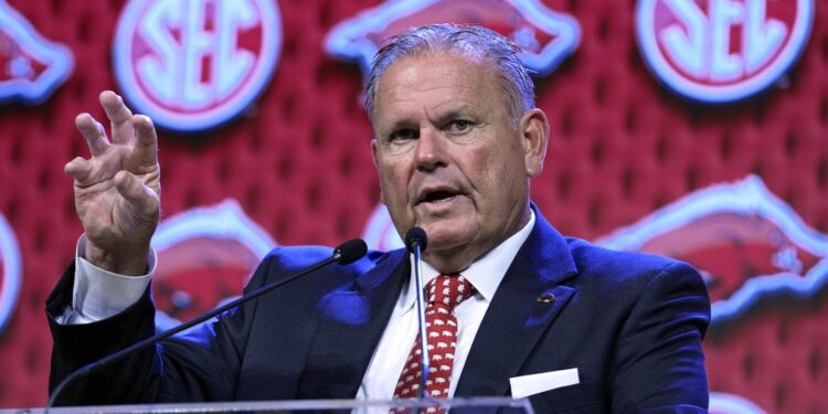 Pressure on Arkansas coach Sam Pittman as Razorbacks seek strong start against Arkansas-Pine Bluff