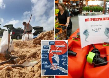 Southeastern US coast forecast to feel wrath of likely Tropical Storm Debby next week