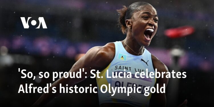 St. Lucia celebrates Alfred's historic Olympic gold