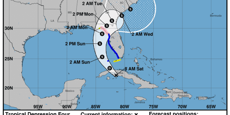 TD 4 expected to strengthen and threaten Florida, GA, SC | Hurricane Center