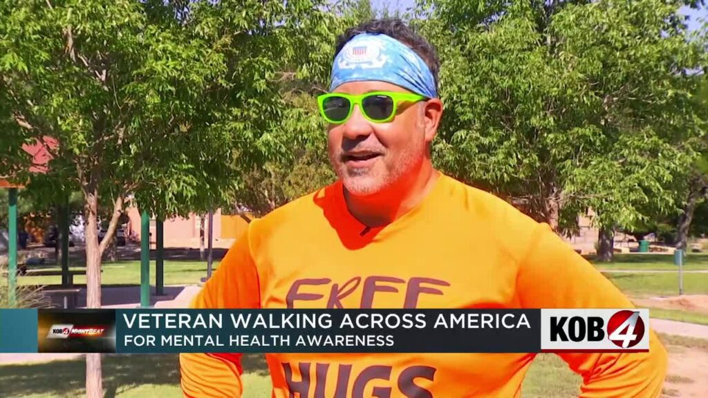 Veteran walks across America to raise mental health awareness