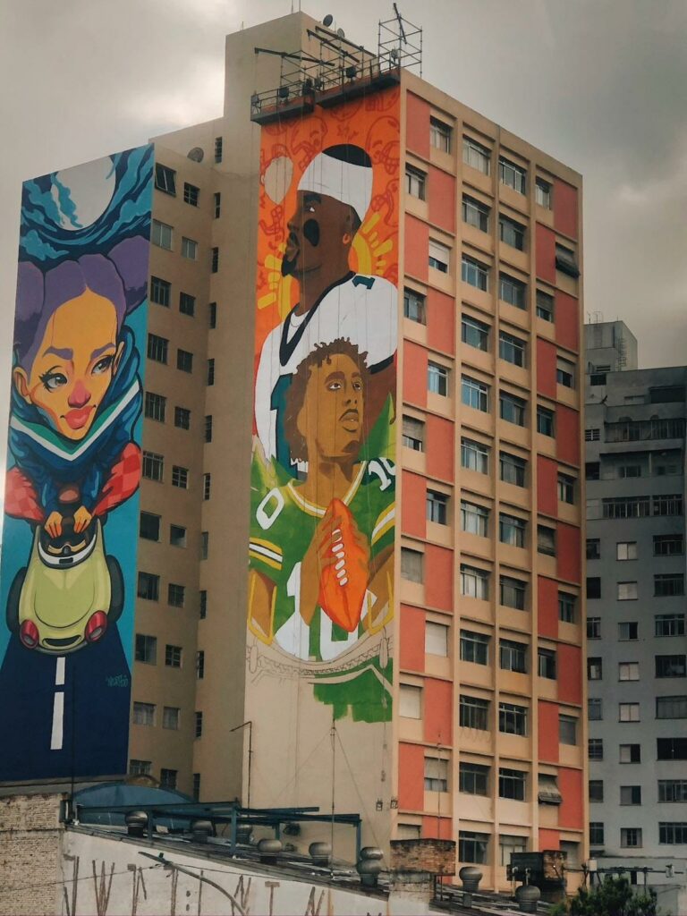 Eagles Jalen Hurts reacts to mural on Brazil building. Jordan Mailata's long flight secret