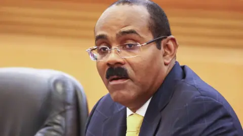 Getty Images Antiguan Prime Minister Gaston Browne