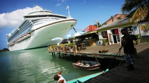 Getty Images Cruise ship calls at Antigua