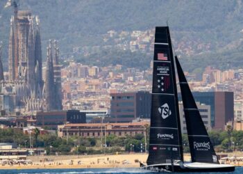 Saddling up on the high seas - the cyclists powering 50-mph yachts