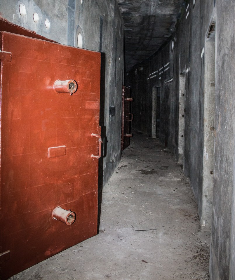 A creepy old corridor