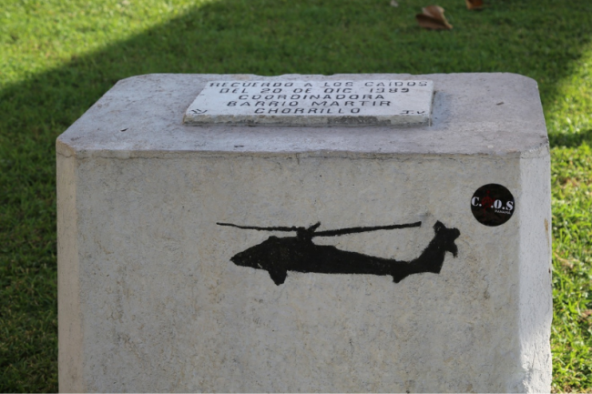 Memorial to the victims in El Chorrillo, killed in the 1989 U.S. invasion of Panama. (Pedro Silva)