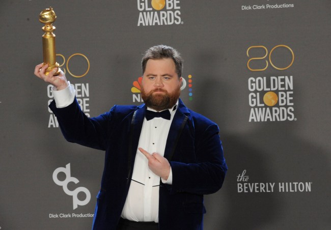 Paul Walter Hauser in the press room for 80th Annual Golden Globe Awards - Press Room, Beverly Hilton Hotel, Beverly Hills, CA January 10, 2023. Photo By: Elizabeth Goodenough/Everett Collection