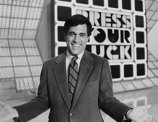 'PRESS YOUR LUCK,' Peter Tomarken, 1983-1986, © Paramount Television/courtesy Everett Collection