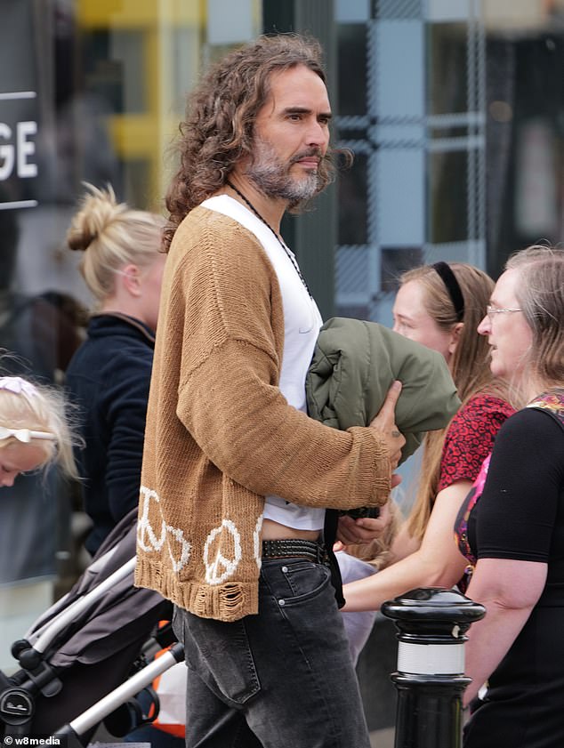 Russell Brand spotted out in Windsor earlier this week