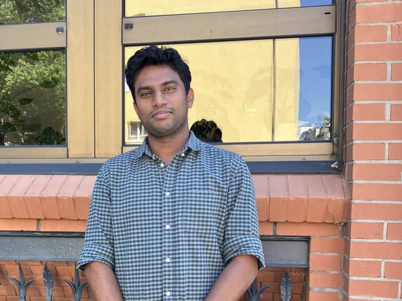 For Thomas Binu, a 29-year-old with a BA in civil engineering from his native India and an MA in water management from the Brandenburg Technical University in Cottbus, it was a no brainer to come to Germany because he got a scholarship and a stipend to study there. Miriam Widman/dpa