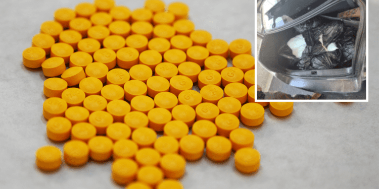 U.S.-Mexico Border Patrol Finds $1.3 million of Fentanyl in Car Trunk