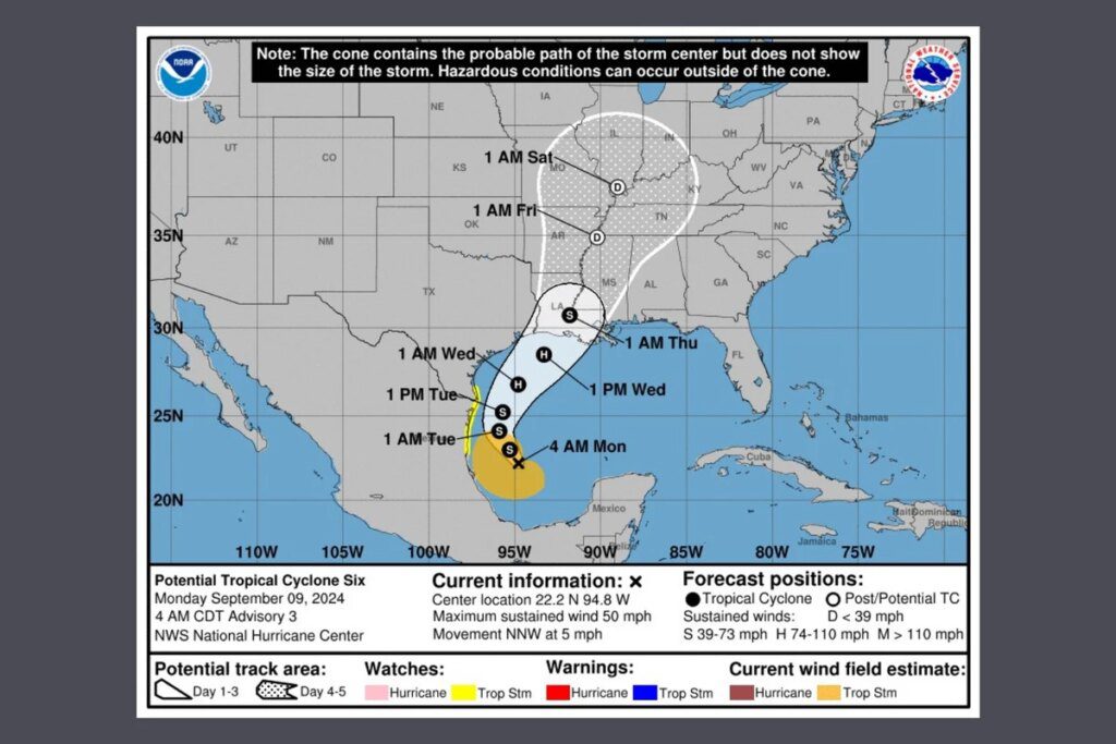 Possible Impacts to Alabama from Tropical System in the Gulf