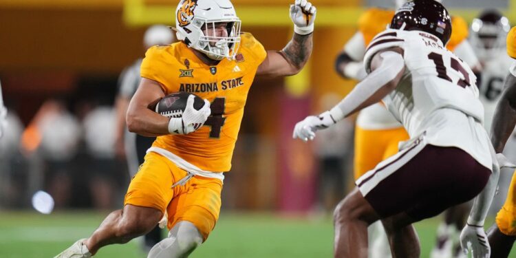 ASU football RB Cam Skattebo named national, Big 12 player of the week