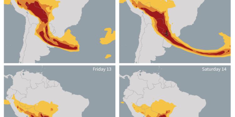 Smoke From Wildfires Spreads Across South America