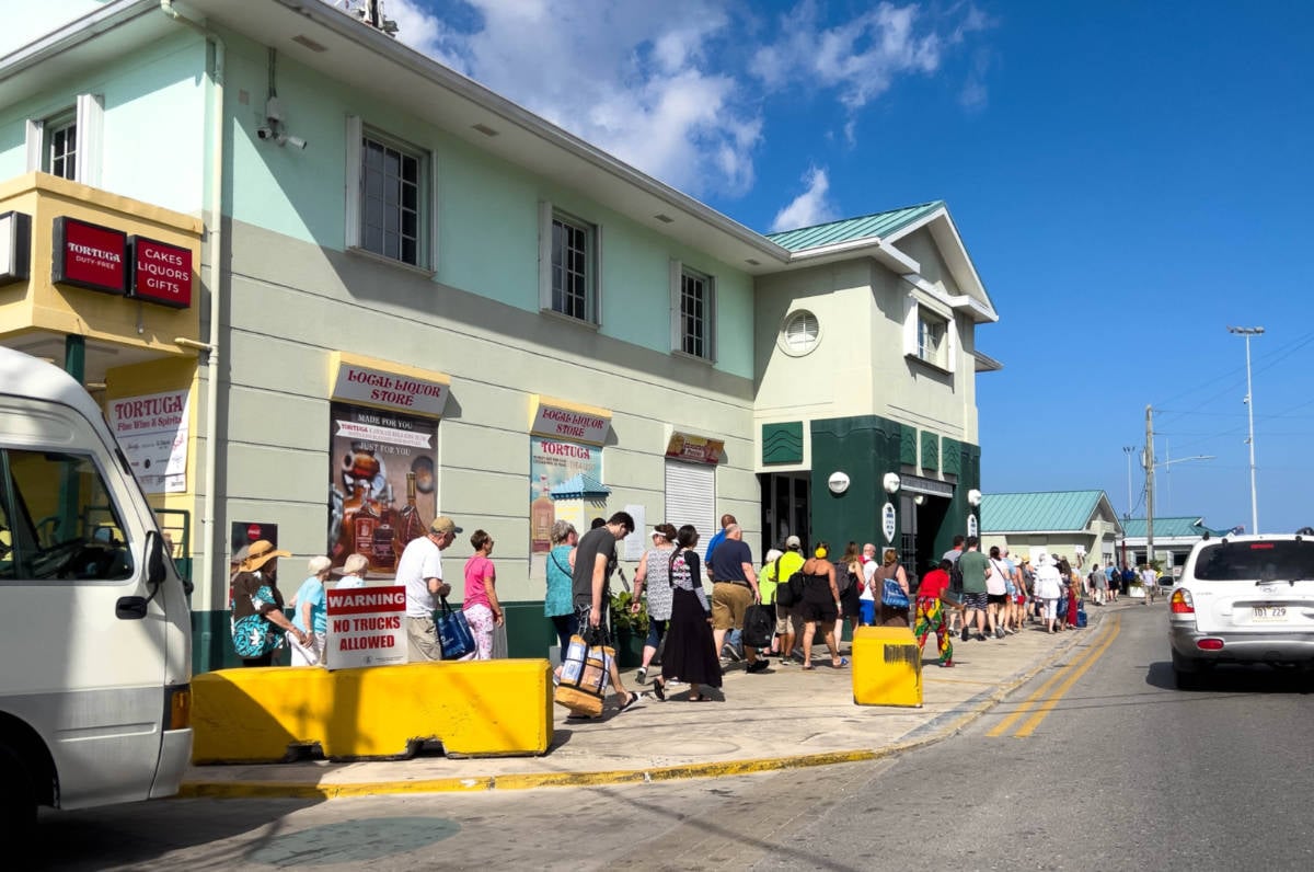 Cruise Passengers in George Town, Cayman Islands