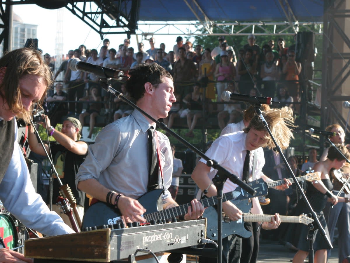 Arcade Fire performing at Lollapalooza in 2005, the year after ‘Funeral’ was released (Getty Images)