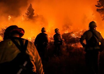 Bridge Fire explodes in size; man arrested in connection with Line Fire