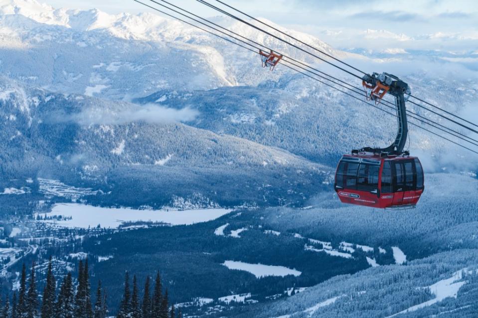 The “Peak 2 Peak” gondola delivers stunning views as it glides between the mountains. Christie FitzPatrick