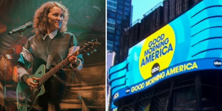 Gaby Moreno cantará en los programas Good Morning America y GMA3, en los Estudios de Times Square, Nueva York