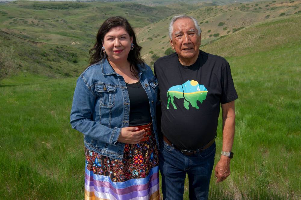 SUPPLIED
 Filmmaker Tasha Hubbard (left) and Indigenous scholar Leroy Little Bear