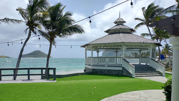 The resort's new wedding venue. The property hosts just one wedding a day.