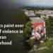 Muralists paint over traces of violence in Salvadoran neighborhood