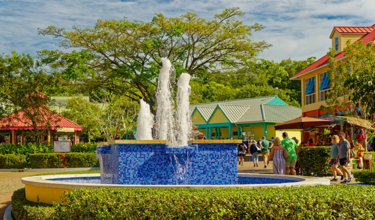 Central Shopping Area of Mahogany Cruise Port