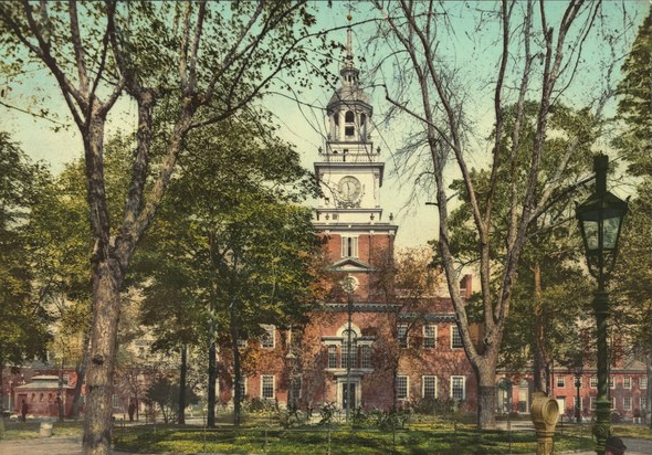 Independence Hall at Philadelphia in 1900.