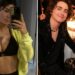 Kylie Jenner stuns as she shows off abs in plunging sports bra after reuniting with Timothee Chalamet