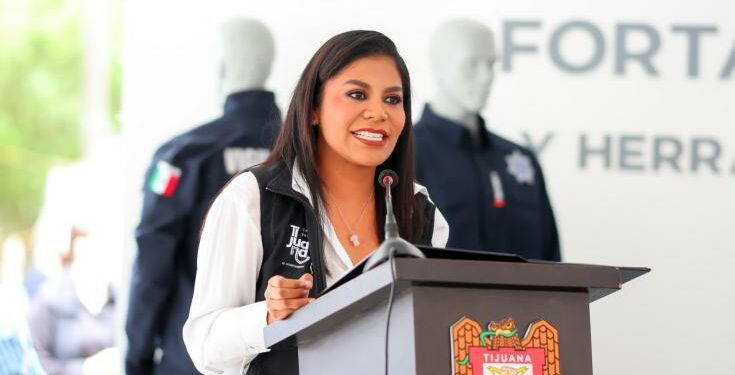 Mayor Montserrat Caballero invested more than 950 million pesos to strengthen the Tijuana Police