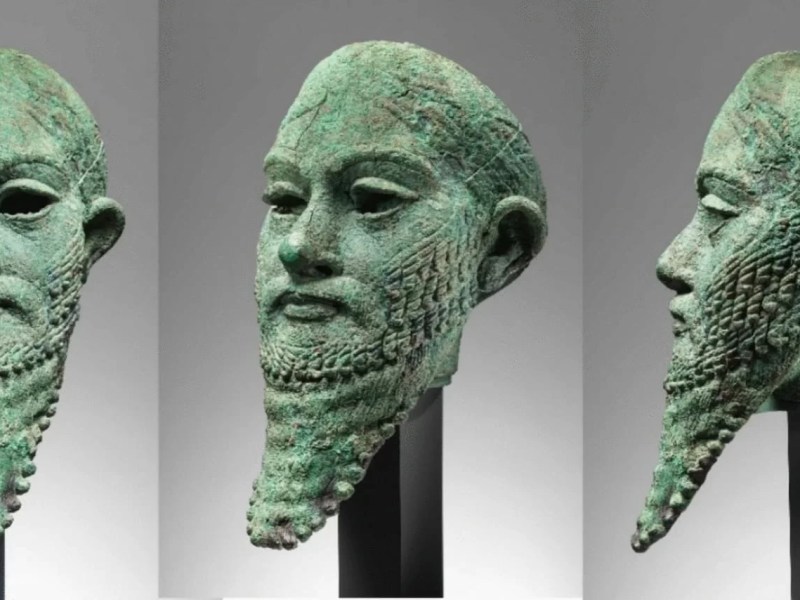 Analysis of the bust of Sargon’s son reveals the beginnings of lost-wax casting technique in Mesopotamia