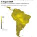 South America: Air Humidity Anomalies In August 2024