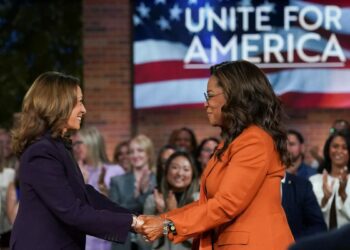 Oprah Winfrey, Chris Rock and other celebs rally for Kamala Harris