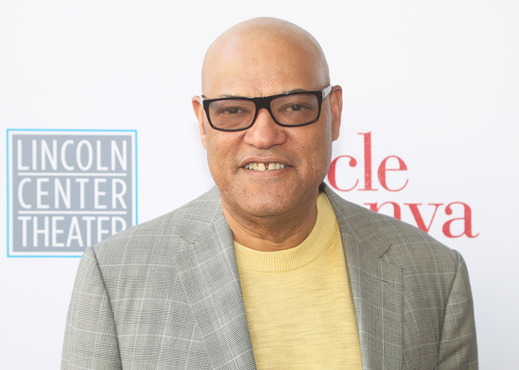 Laurence Fishburne poses at the opening night of 