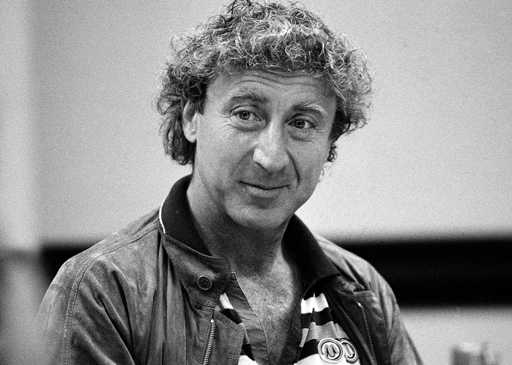 Gene Wilder speaks to the press.