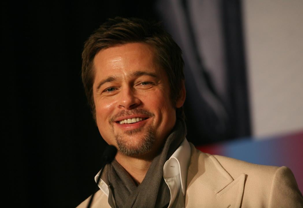 Brad Pitt speaks at event.