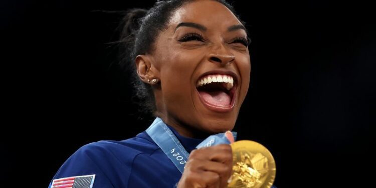 Simone Biles leads star-studded cast of US gymnasts headlining ‘victory lap’ Gold Over America Tour