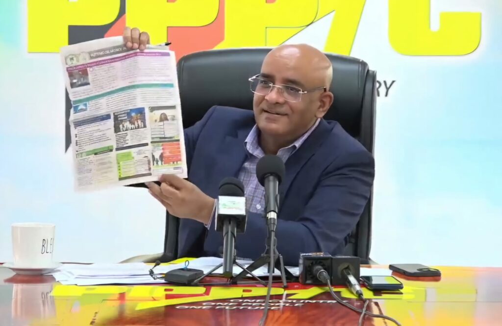 VP Jagdeo raps PNC/APNU for duplicity in national infrastructure plan