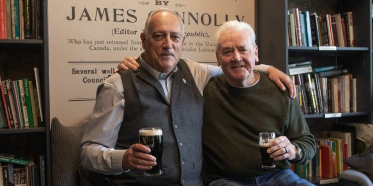 North American labor leaders delegation gets a big Belfast welcome