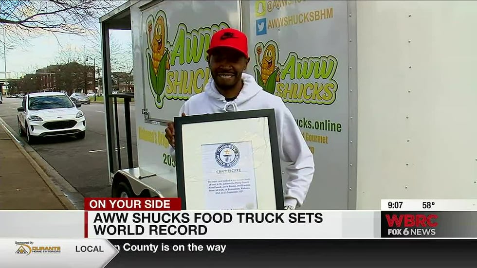 Aww Shucks food truck sets world record