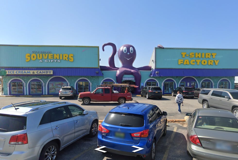 The Purple Octopus in Gulf Shores, Alabama.