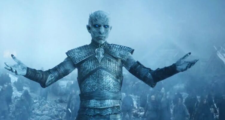 A White Walker from the fantasy series Game of Thrones. Does Trump think these are real?