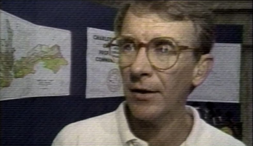 Then-Charleston Mayor Joe Riley urged people to evacuate ahead of Hurricane Hugo.