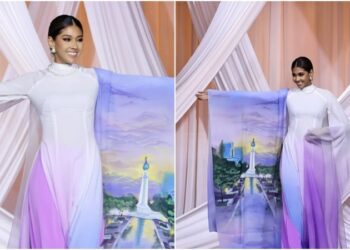 Salvadoreña deslumbra en Vietnam con un vestido que rinde homenaje al Divino Salvador del Mundo